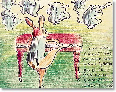 Hare plays jazz piano