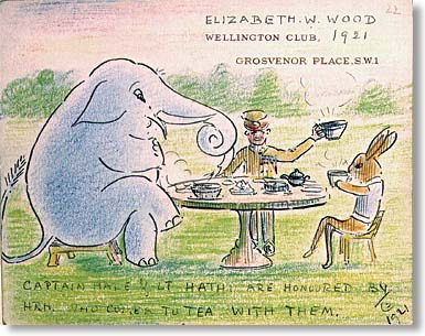Hathi and Hare enjoy a picnic