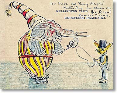 Hathi and Hare in fancy dress