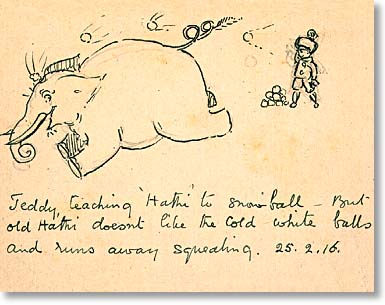 Hathi & Hare have a snowball fight