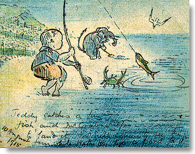 Hathi & Teddy have fun fishing